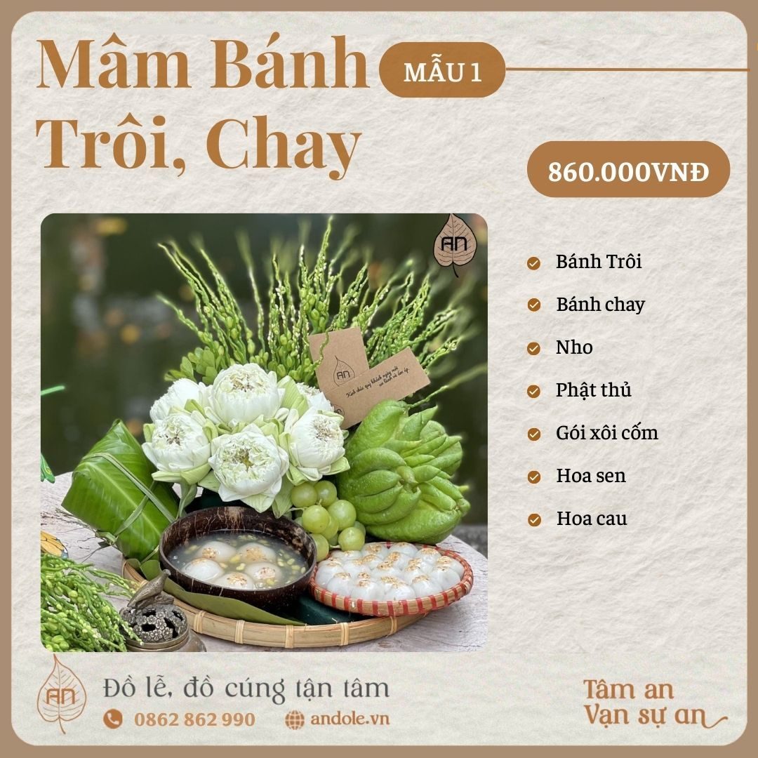 Mâm Bà Chúa Kho trả lễ 500