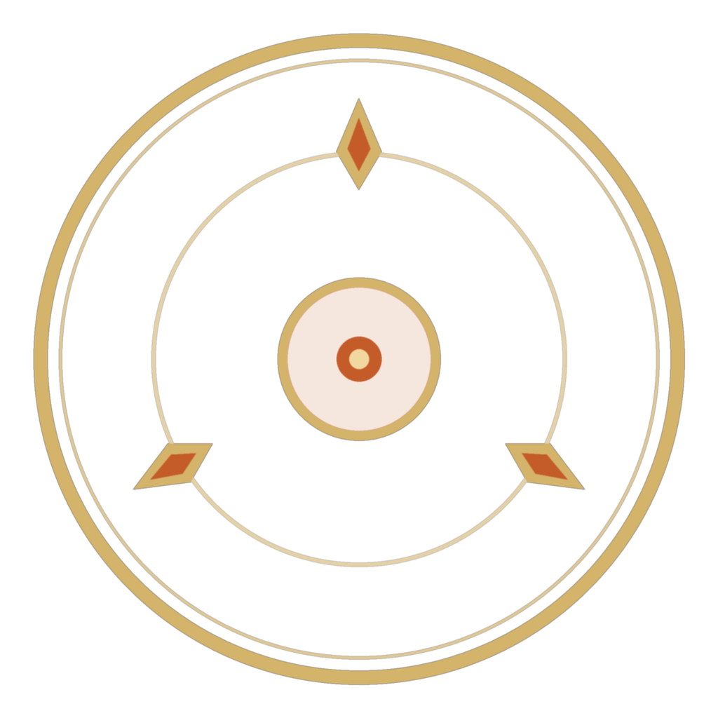 Logo B — mâm nhìn từ trên